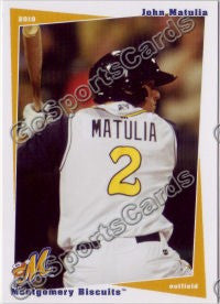 2010 Montgomery Biscuits John Matulia