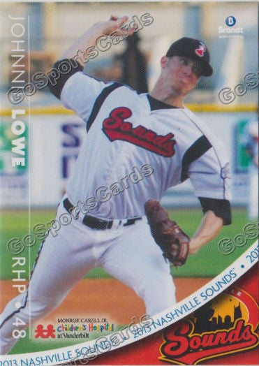 2013 Nashville Sounds Johnnie Lowe