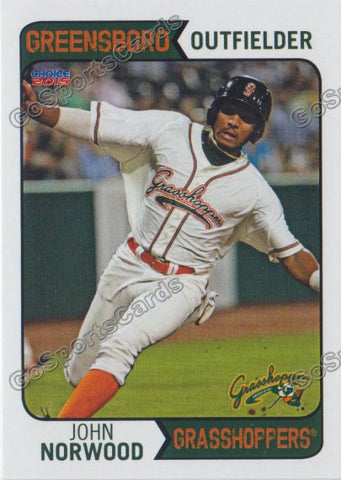 2015 Greensboro Grasshoppers John Norwood