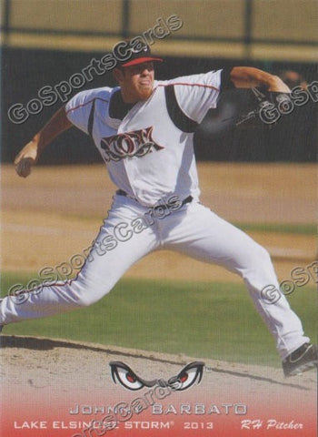 2013 Lake Elsinore Storm Johnny Barbato