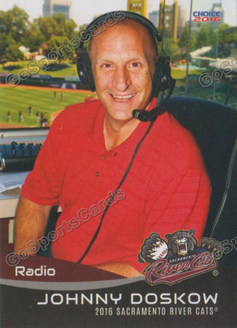 2016 Sacramento River Cats Johnny Doskow