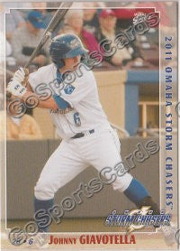 2011 Omaha Storm Chasers Johnny Giavotella