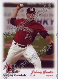 2010 Hickory Crawdads Johnny Gunter