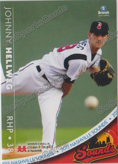 2013 Nashville Sounds Johnny Hellweg