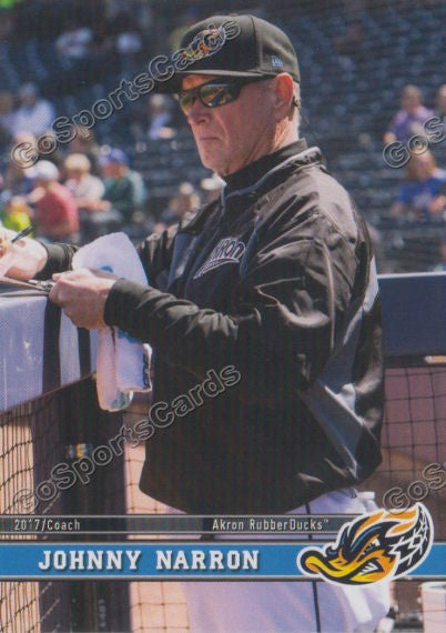 2017 Akron RubberDucks Johnny Narron