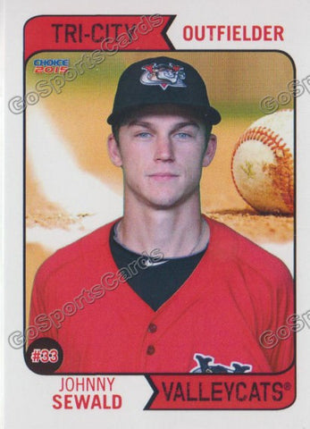 2015 Tri City ValleyCats Johnny Sewald