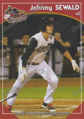 2016 Quad Cities River Bandits Johnny Sewald