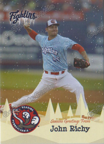 2016 Reading Fightin Phils Holiday John Richy