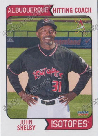 2016 Albuquerque Isotopes John Shelby