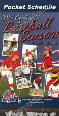 2010 Johnson City Cardinals Pocket Schedule (Flat)
