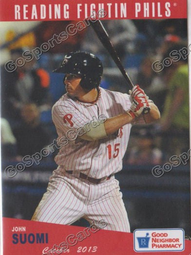 2013 Reading Fightins Phils Updated SGA 2nd John Suomi