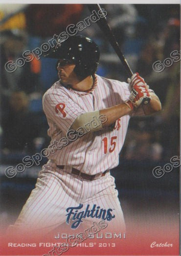 2013 Reading Fightin Phils Phillies John Suomi