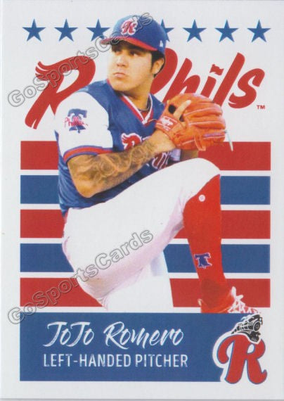 2019 Reading Fightin Phils U3 Jojo Romero