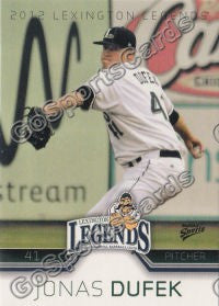 2012 Lexington Legends Jonas Dufek