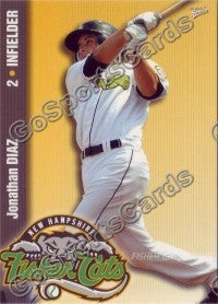 2009 New Hampshire Fisher Cats Jonathan Diaz