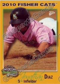 2010 New Hampshire Fisher Cats Jonathan Diaz