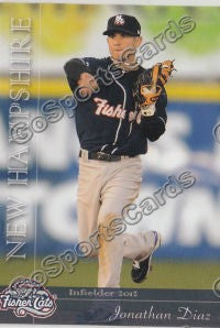 2012 New Hampshire Fisher Cats Jonathan Diaz