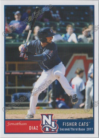 2017 New Hampshire Fisher Cats Jonathan Diaz