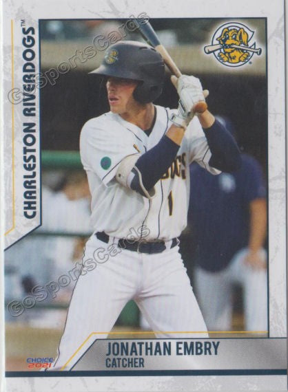 2021 Charleston Riverdogs Jonathan Embry