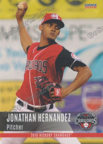 2016 Hickory Crawdads 2nd Jonathan Hernandez