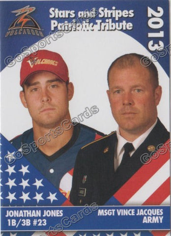 2013 Salem Keizer Volcanoes Stars and Stripes SGA Jonathan Jones