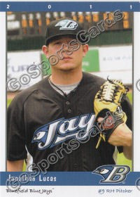 2011 Bluefield Blue Jays Jonathan Lucas