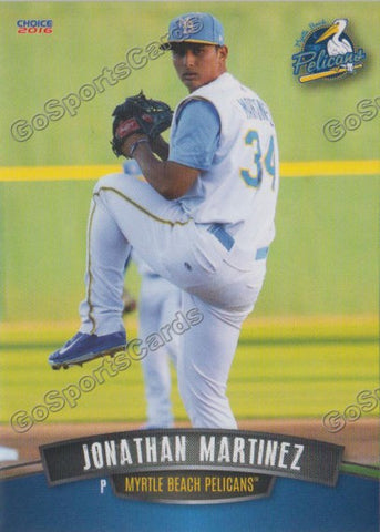 2016 Myrtle Beach Pelicans Jonathan Martinez