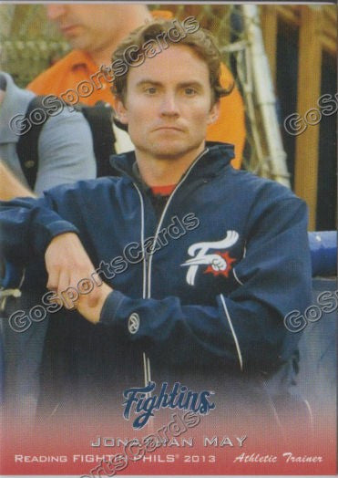 2013 Reading Fightin Phils Phillies Jonathan May
