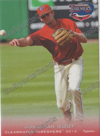 2013 Clearwater Threshers Jonathan Roof
