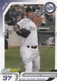 2012 Grand Junction Rockies Jonathan Vargas