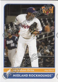 2012 Midland RockHounds Jonathan Jonathon Ortiz
