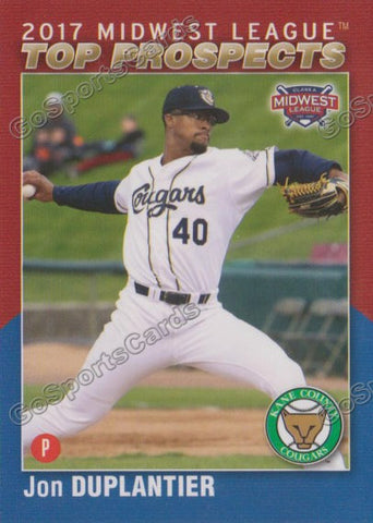 2017 Midwest League Top Prospects MWL Jon Duplantier