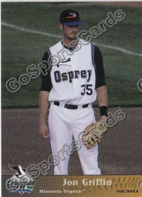 2011 Missoula Osprey Jonathan Jon Griffin