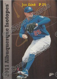 2011 Albuquerque Isotopes Jon Link