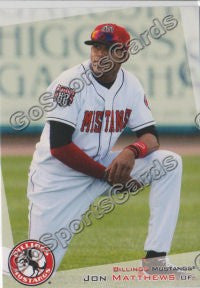 2012 Billings Mustangs Jon Matthews