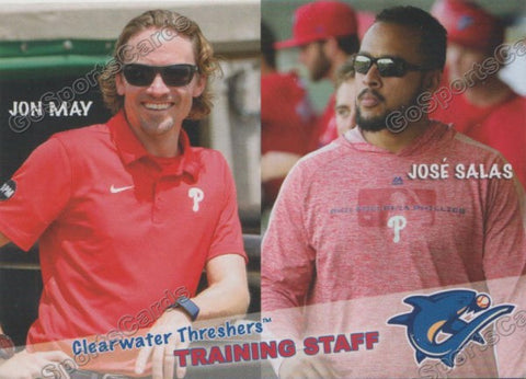 2019 Clearwater Threshers Jon May Jose Salas