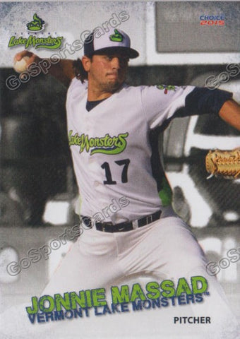 2015 Vermont Lake Monsters Jonathan Jonnie Massad