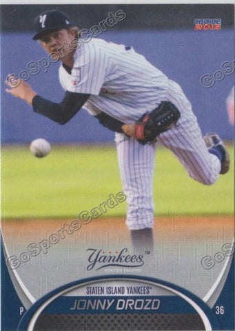 2015 Staten Island Yankees Jonny Drozd