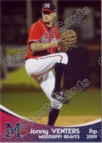 2009 Mississippi Braves Jonny Venters