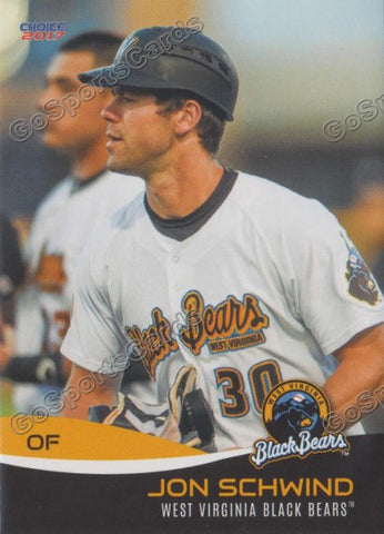 2017 West Virginia Black Bears Jon Jonathan Schwind