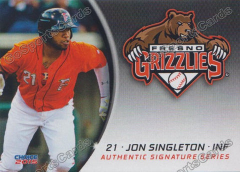 2015 Fresno Grizzlies Jon Singleton