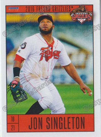 2016 Fresno Grizzlies Jon Singleton