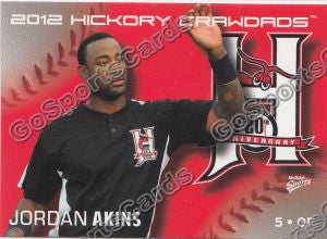 2012 Hickory Crawdads Jordan Akins