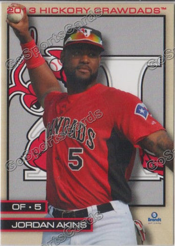 2013 Hickory Crawdads Jordan Akins