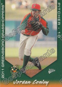 2011 Greensboro Grasshoppers Jordan Conley