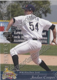 2012 State College Spikes Jordan Cooper