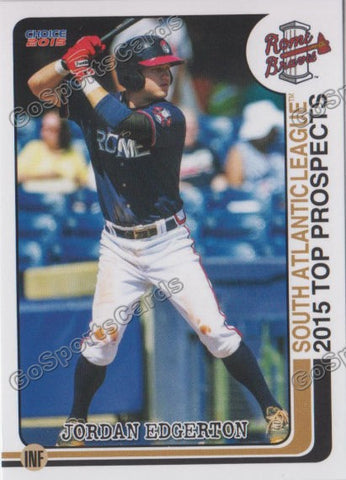 2015 South Atlantic League Top Prospect SAL Jordan Edgerton
