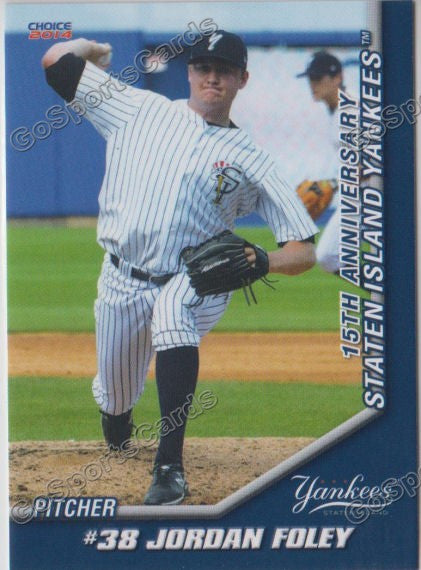 2014 Staten Island Yankees Jordan Foley