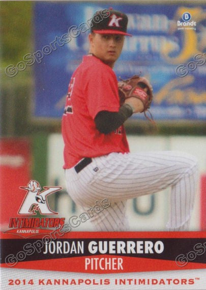 2014 Kannapolis Intimidators Jordan Guerrero