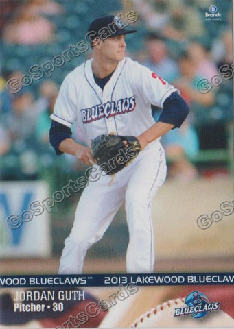 2013 Lakewood BlueClaws Jordan Guth